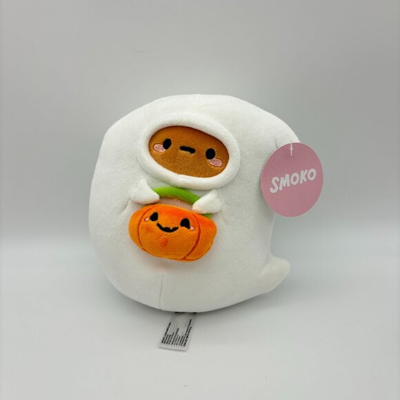 Smoko GHOST TAYTO Mini Mochi Plush Potato Halloween Costume 6" Stuffed Animal - Picture 1 of 4